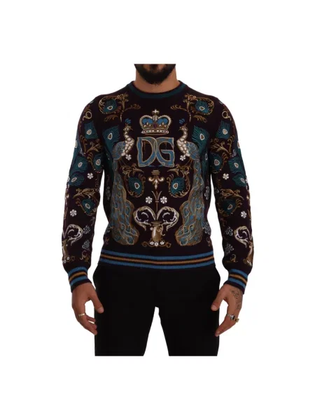 Bluza Dolce And Gabbana z kaszmiru z dekoltem w serek