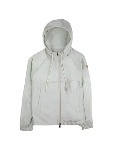 Decupat geacă Moncler cu glugă verde