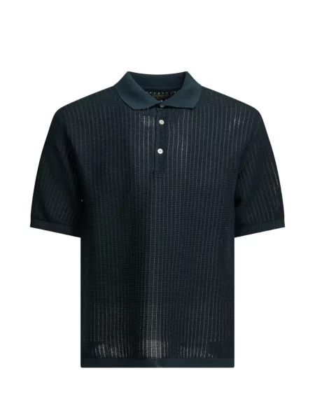 Scurt tricou polo Beams Plus tricotate albastru