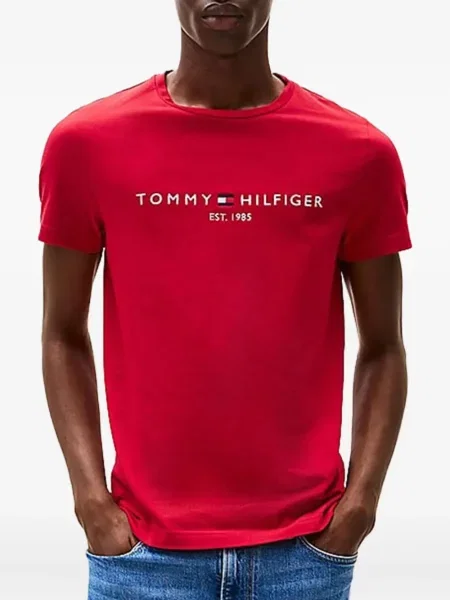 Tricou Tommy Hilfiger roșu