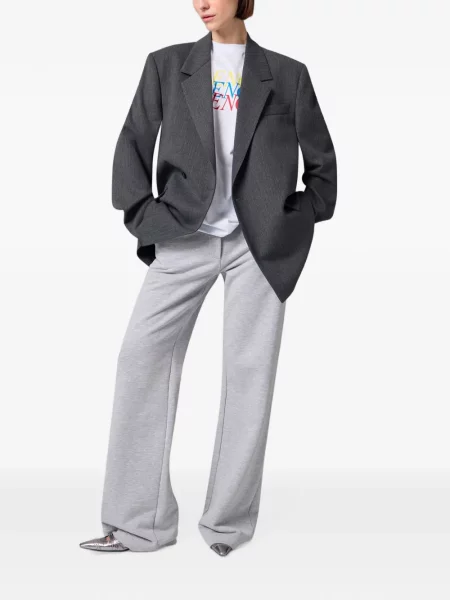 Pantaloni Msgm cu broderie alergare gri