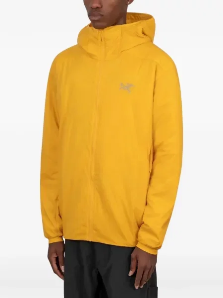 Geacă Arc'teryx cu glugă galben