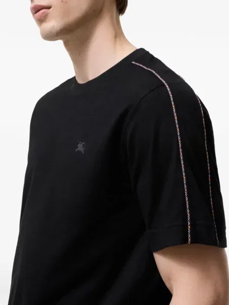 Καρό μπλούζα Burberry μαύρο
