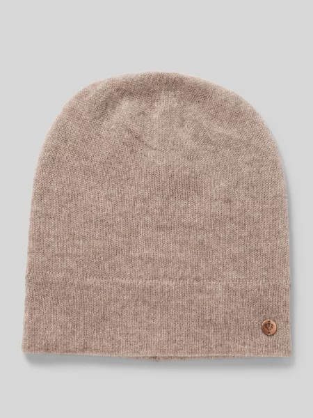 Czapka beanie z czystego kaszmiru Fraas beżowa