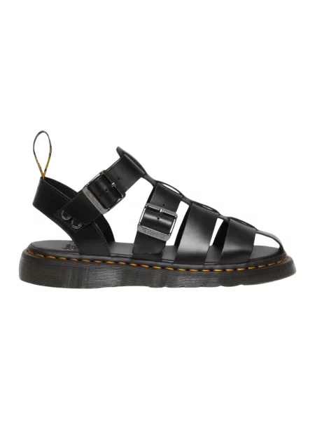 Sandały Dr. Martens skórzane czarne