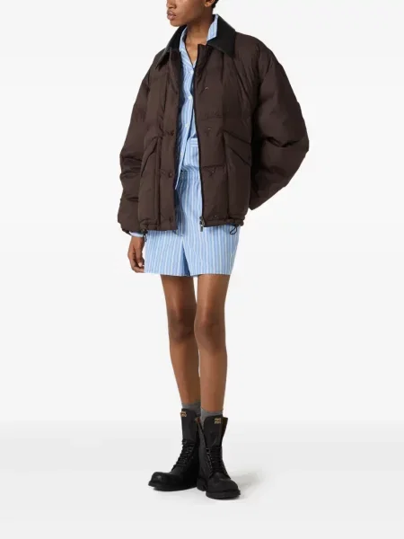 Geanta de piele Miu Miu maro