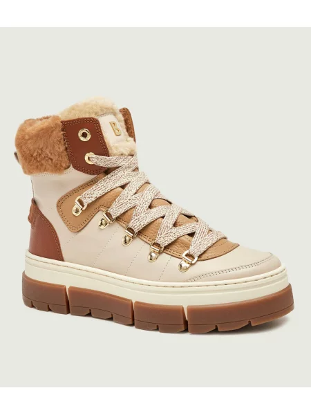 Bogner Bocanci Vaduz S 4 B | shearling | skóra bej