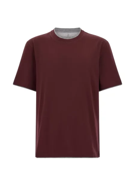 Tricou Brunello Cucinelli roșu
