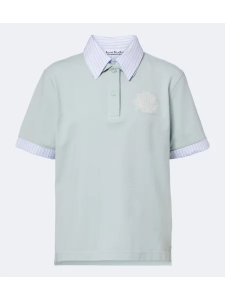 Tricou polo Acne Studios verde