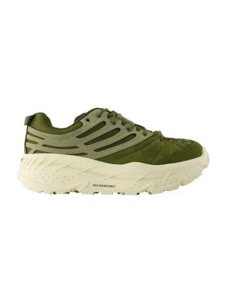Sneakersy Hoka One One zamszowe zielone
