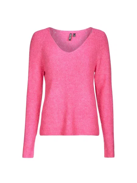 PIECES Pulover PCELLEN svetlo roza