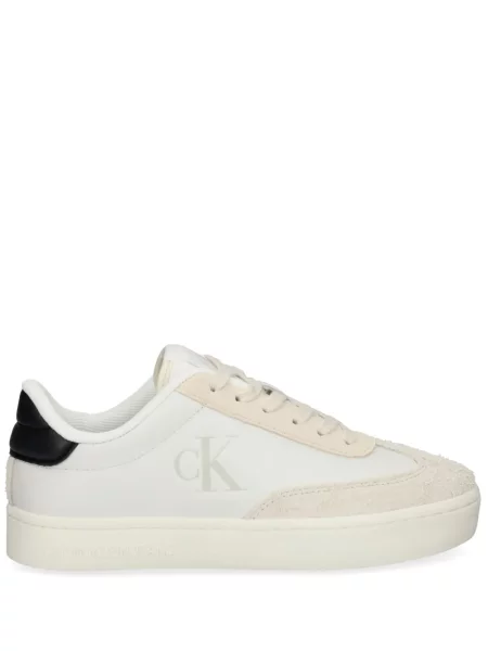 Sneakerși Calvin Klein Jeans alb