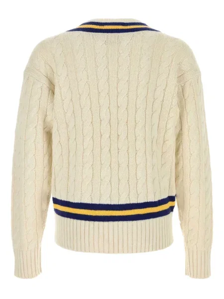 Pulover Polo Ralph Lauren cu broderie alb