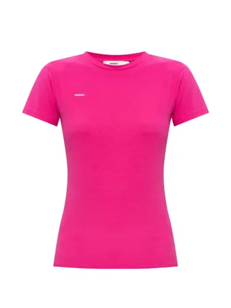 Tricou Pangaia cu imagine roz
