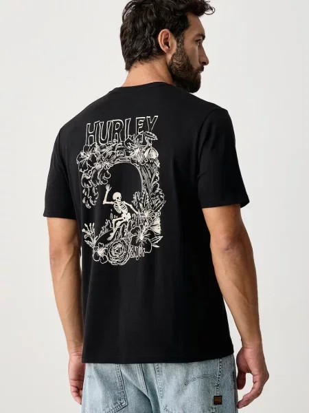Hurley T-shirt Printing Press Species czarna
