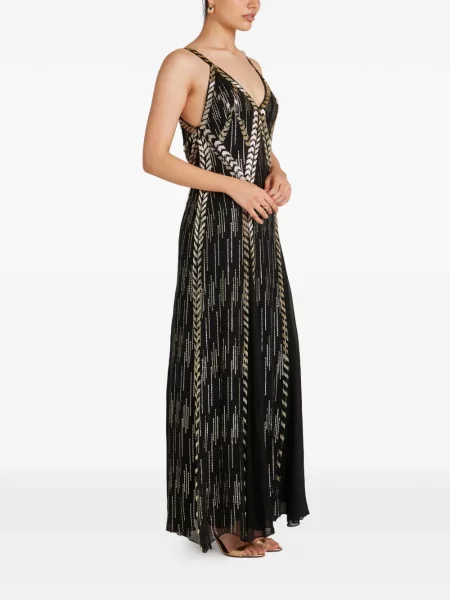 Rochie maxi Temperley London cu paiete negru
