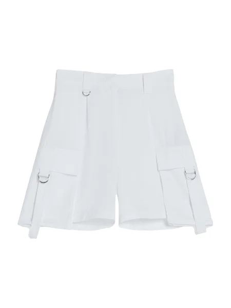 Bershka Pantaloni cu alb