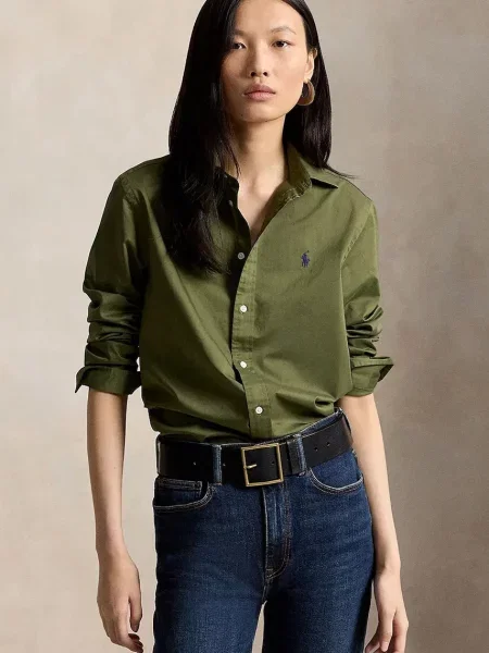 Polo Ralph Lauren cămașă pentru femei din verde