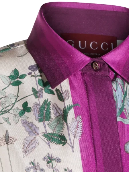 Cămașă Gucci cu model floral cu imagine