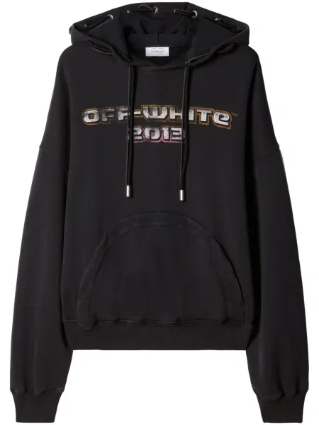Hanorac cu glugă Off-white alb