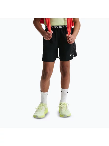 Gyerek rövidnadrág Nike Pro Dri-Fit black/white. Méret: fehér