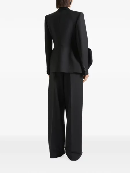 Geacă Givenchy cu funde de lână negru