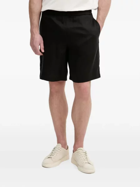 Pantaloni scurți Armani Exchange cu autograf negru