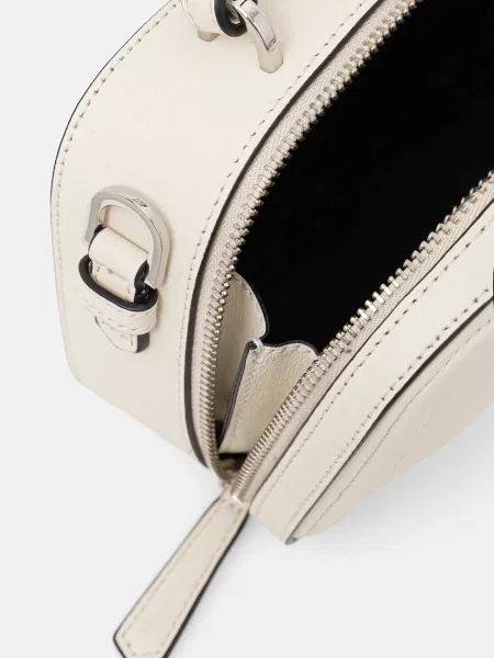 Кожаная сумка Karl Lagerfeld K/Autograph с автографом белая