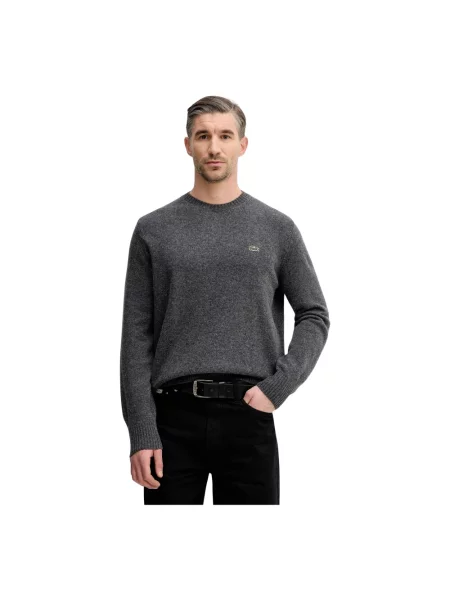 Lacoste Sweter ciemny szary