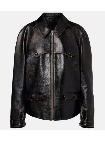 Geanta de piele Prada negru