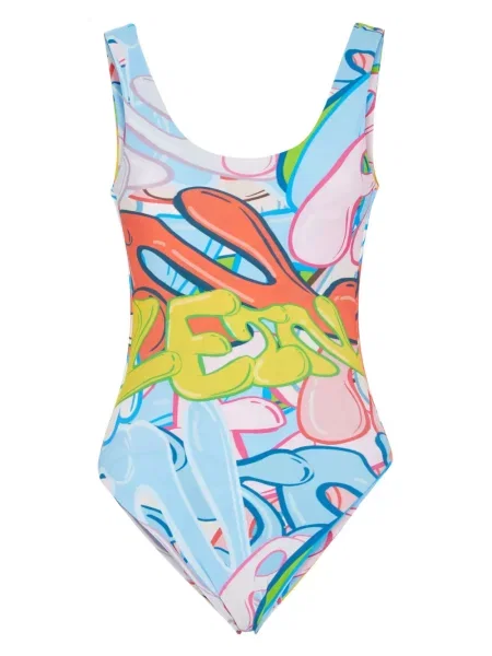 Costum de baie Philipp Plein cu imagine stretch albastru