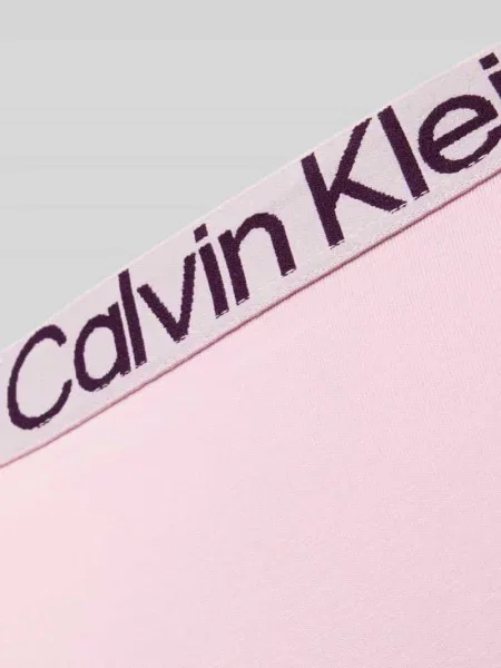 Figi z mieszanki bawełny z pasem z logo Calvin Klein Underwear różowe