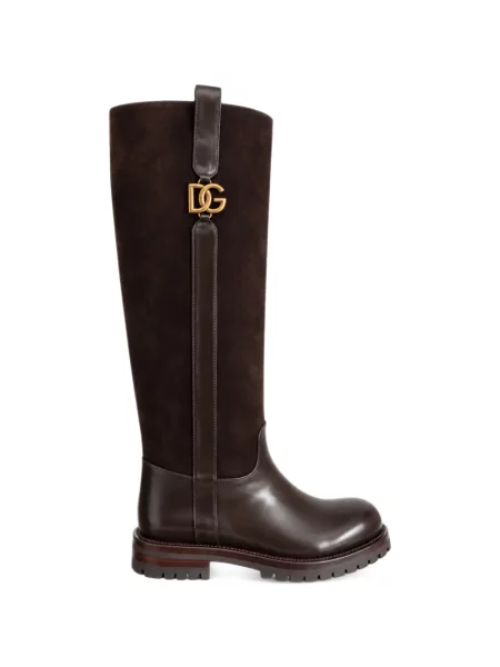 Botine Dolce & Gabbana cu autograf maro