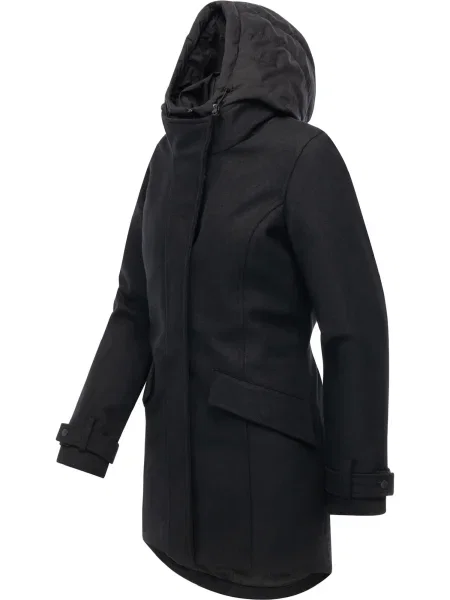 Ragwear Palton funcțională Petuja Felt Youmodo' negru