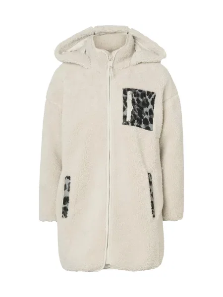 Hailys Jachetă fleece bej deschis / gri / gri închis negru