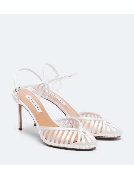 Pantofi cu toc Aquazzura alb