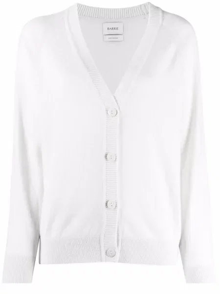 Cardigan Barrie din cașmir alb