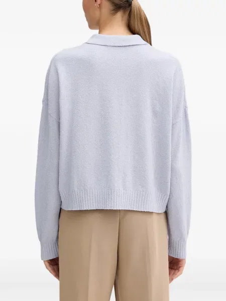 Bouclé tricou polo Sisley albastru