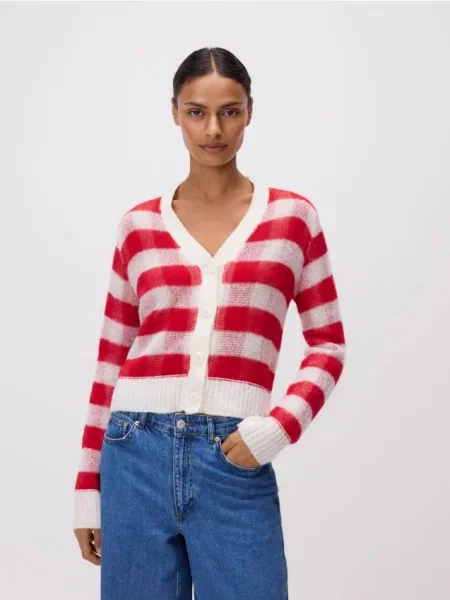 Reserved Кардиган із додаванням вовни різнобарвний 