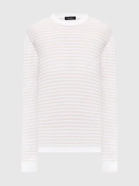 Свитер Stefano Ricci в полоску белый