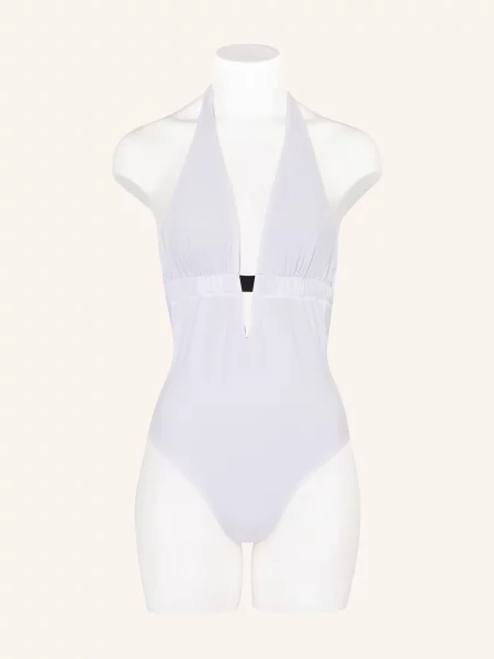 Max Mara Beachwear Strój Kąpielowy Z Wiązaniem Na Szyi Bchchenzia Z Wycięciem schwarz czarny
