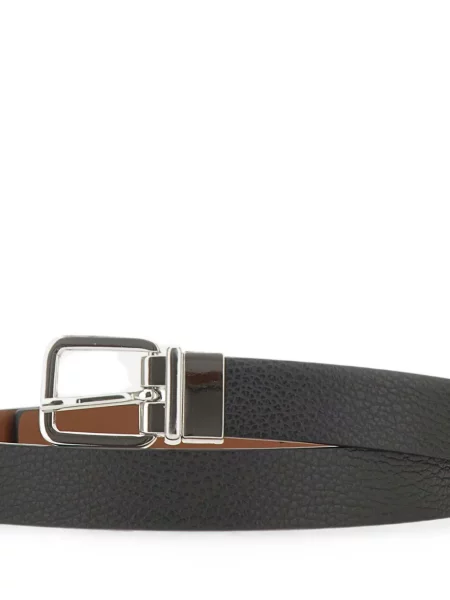 Cu centură reversibil curea Gianni Chiarini din piele negru