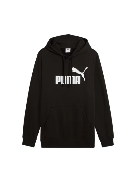 Mikina s kapucňou Puma s autogramom čierna