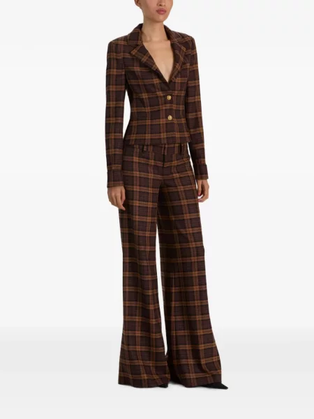 Sacou Alice + Olivia în carouri maro
