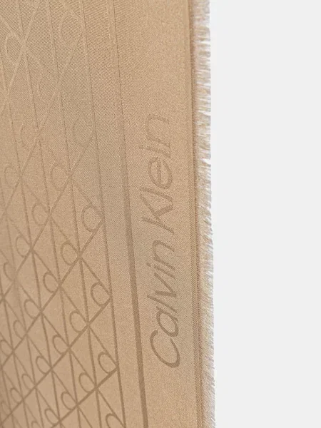 Fular Calvin Klein din modal cu gradient bej