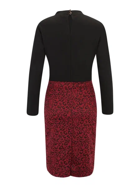 Dorothy Perkins Tall Obleka Berry rdeča črna
