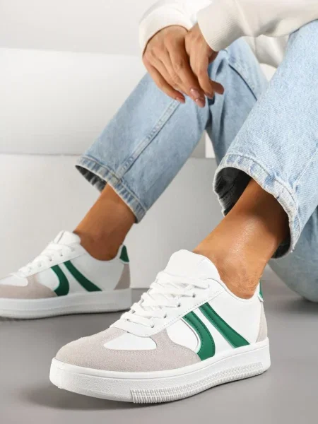 Sneakers Setinora cu verde alb