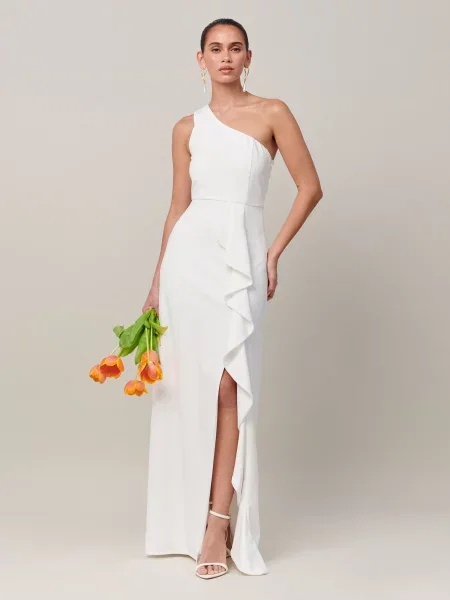BWLDR Rochie Flora' alb