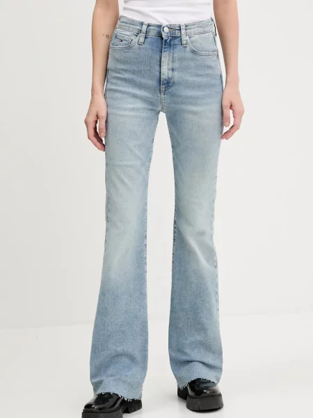 Tommy Jeans jeans high waist albastru