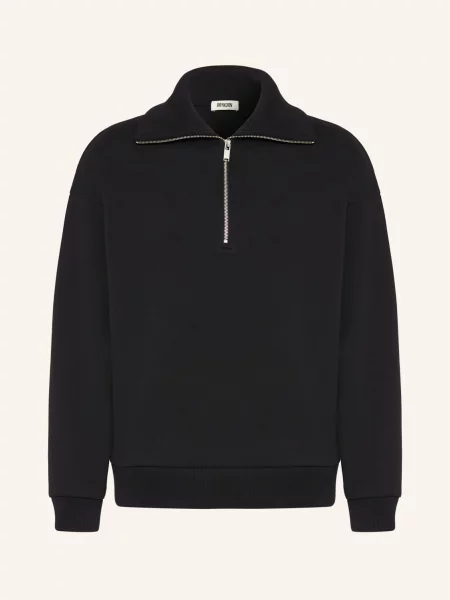 Drykorn Bluza Dresowa Typu Troyer Kailep schwarz czarna
